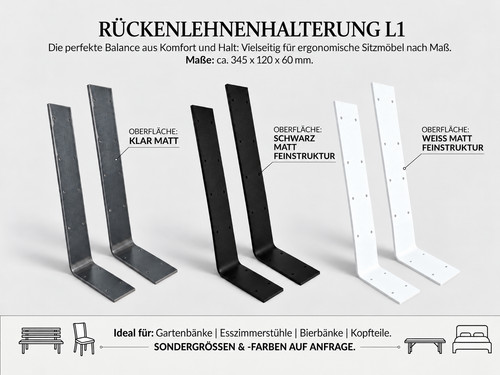 Lehnenhalter sitzbank - lehnenhalter,